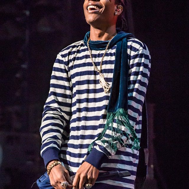 Authentic Guess x ASAP Rocky Stripe LS Crew Tee Men s Fashion Tops Sets Tshirts Polo Shirts on Carousell