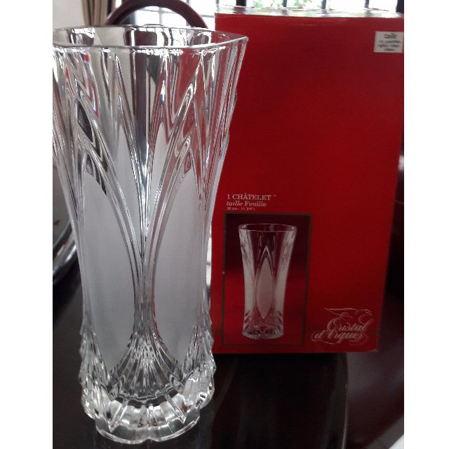 Chatelet NEW IN BOX Cristal d' Arques 24% Genuine Lead Crystal Vase 