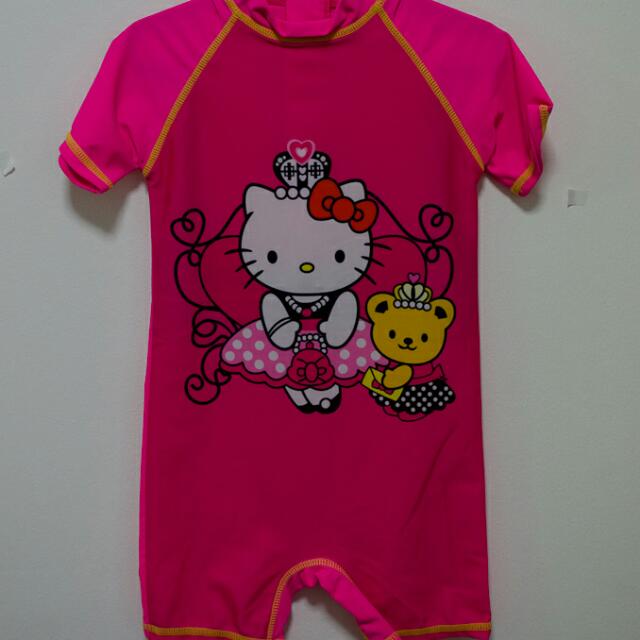 Hello Kitty Swimming Costume, Babies & Kids, Babies & Kids Fashion on ...