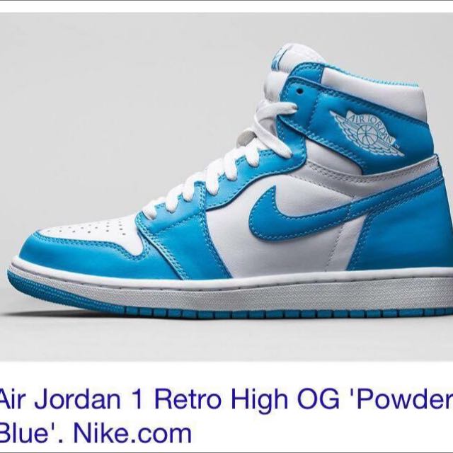 Nike Air Jordan 1 Retro High OG Powder Blue Women s Fashion