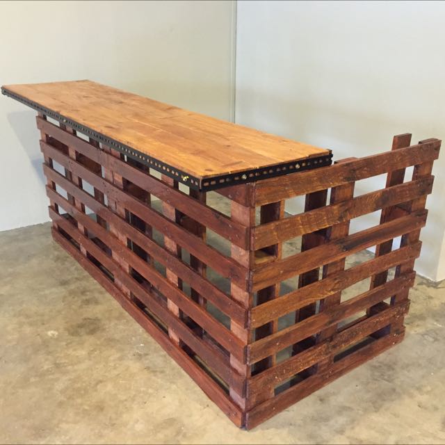 Pallet Bar Counter Furniture On Carousell