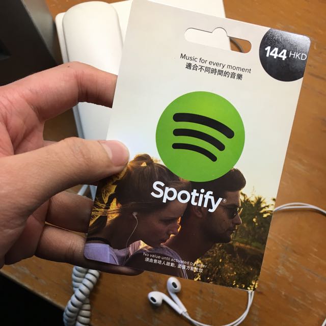 Spotify Gift Card Ç¥¨å¸ Ç¦®ç©å¡ Ä»£ç¨å¸ Carousell