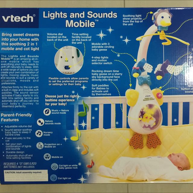 Cot mobile with lights and sounds store