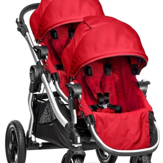 City select double stroller red clearance