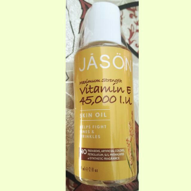 Jason Natural, Pure Natural Skin Oil, Maximum Strength Vitamin E 45000
