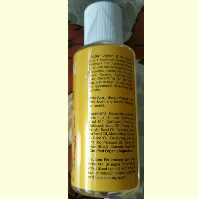 Jason Natural, Pure Natural Skin Oil, Maximum Strength Vitamin E 45000