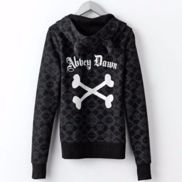 pre order Avril lavigne devil horn black grey abbey dawn hoodie
