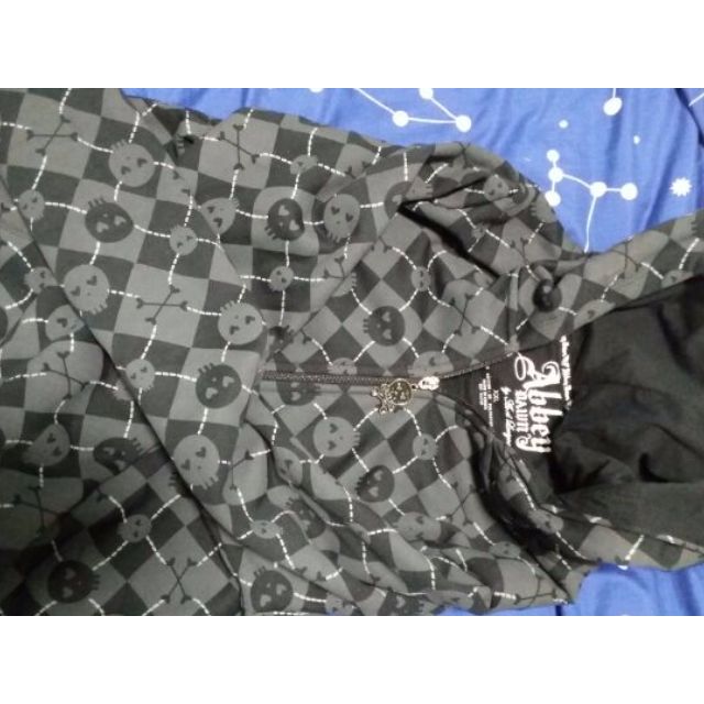 pre order Avril lavigne devil horn black grey abbey dawn hoodie jacket  skull, Women's Fashion, Dresses u0026 Sets, Traditional u0026 Ethnic wear on  Carousell
