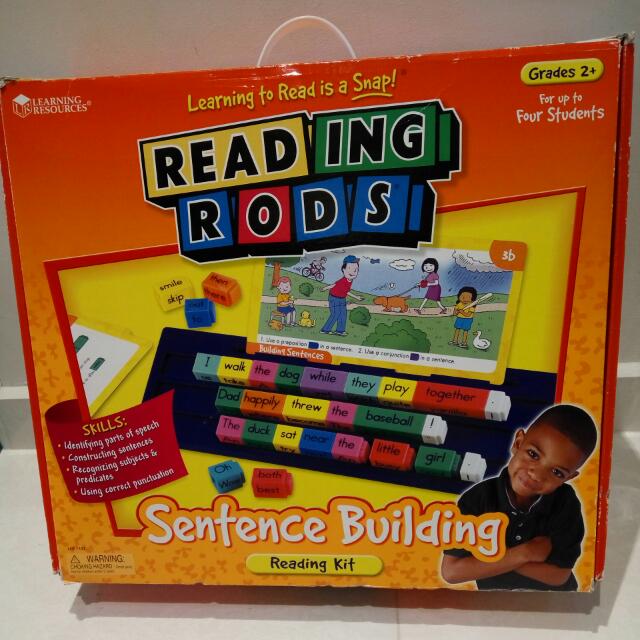 Learning Resources Reading Rods Sentence Building Kit Office & School