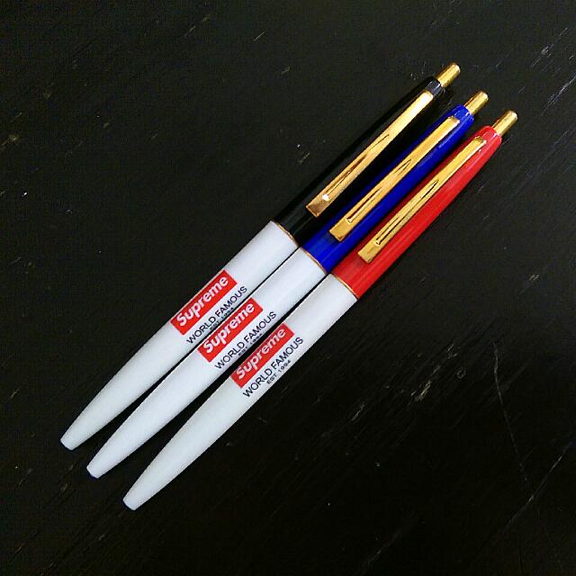 SOLD OUT HARD TO FIND VERY RARE LOT OF 5 SUPREME WORLD FAMOUS BIC PENS 