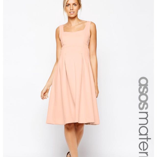 ASOS Maternity Debutante Midi Skater Dress Women s Fashion Dresses Sets Dresses on Carousell