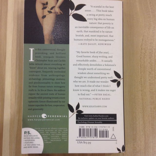 Sex At Dawn How We Mate Why We Stray And What It Means For