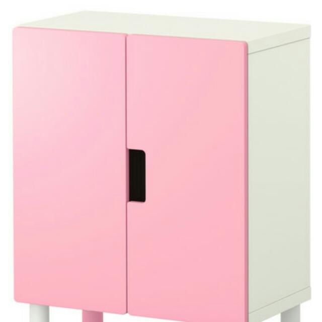 Clearance Used Preloved Ikea Kids Cupboard Wardrobe Pink