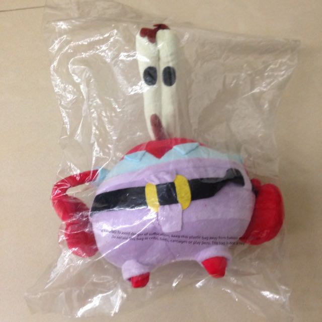 spongebob plush mr krabs