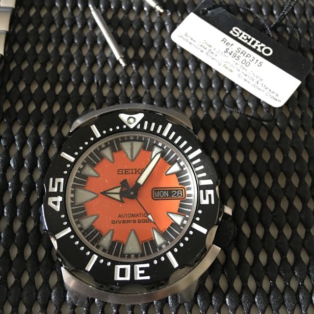 Seiko SRP 315 Orange Monster Diver