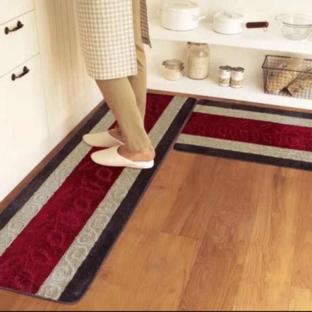 Washable Kitchen Rugs Striped Waterproof Non Slip Kitchen Mats And Rugs Furniture On Carousell