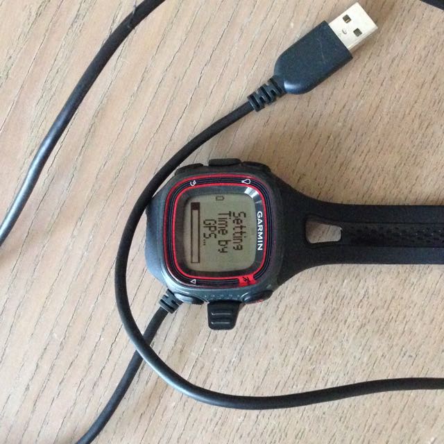 2 Years Old Seldom Used Garmin forerunner 10 With Charger As Shown. Strap Broke And Needed Replacement. eBay Selling Strap At 27