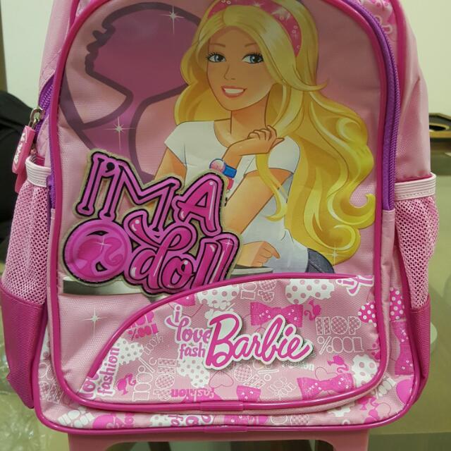 barbie trolley bag