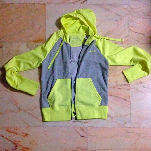 reebok jacket womens yellow
