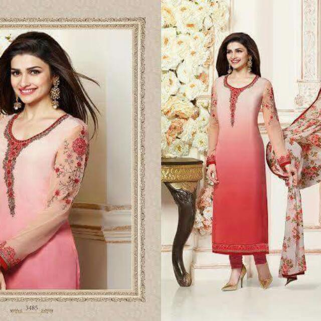 Fancy long chudI material Women s Fashion Dresses Sets