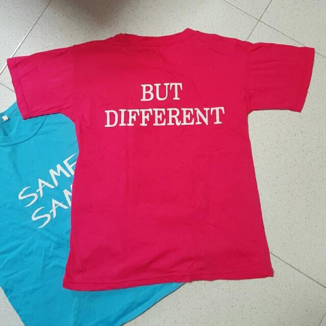 Same Same But Different Tee, Men's Fashion, Tops & Sets, Tshirts & Polo ...