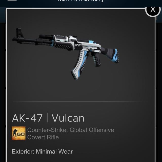 CSGO AK Vulcan MW [RESERVED], Hobbies & Toys, Toys & Games on Carousell