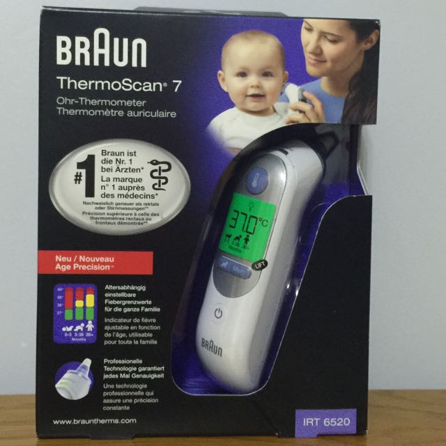 Adult Professional Digital Ear Thermometer Braun ThermoScan 7 IRT 6520 Baby