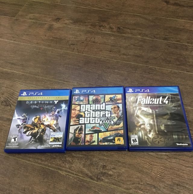 Ps4 Games Gta 5 Fallout 4 Destiny Taken King Electronics On Carousell