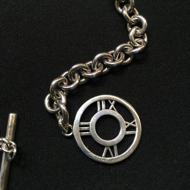 Tiffany Co. Atlas Charm Toggle Necklace