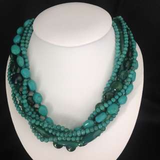 Green Tone Stone Necklace