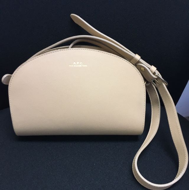 Apc half moon bag beige clearance