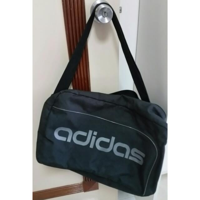 Black Adidas Messenger Sports Duffel Bag, Men's Fashion, Bags, Belt
