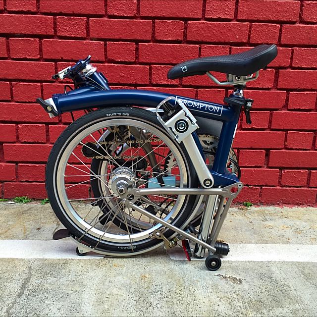 Brand New M6L X Tempest Blue Titanium Brompton For Sale Sports