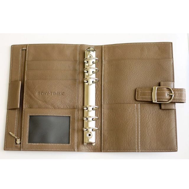 Daytimer Malibu Cappucino Portable Size Planner, Luxury on Carousell