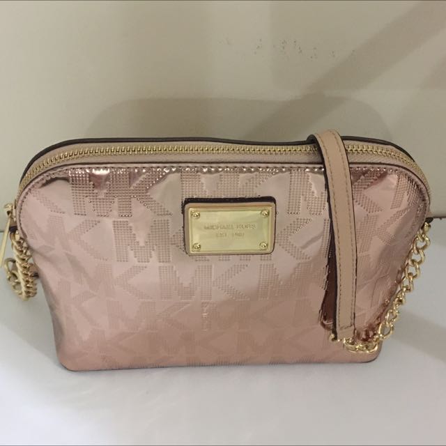rose gold michael kors crossbody