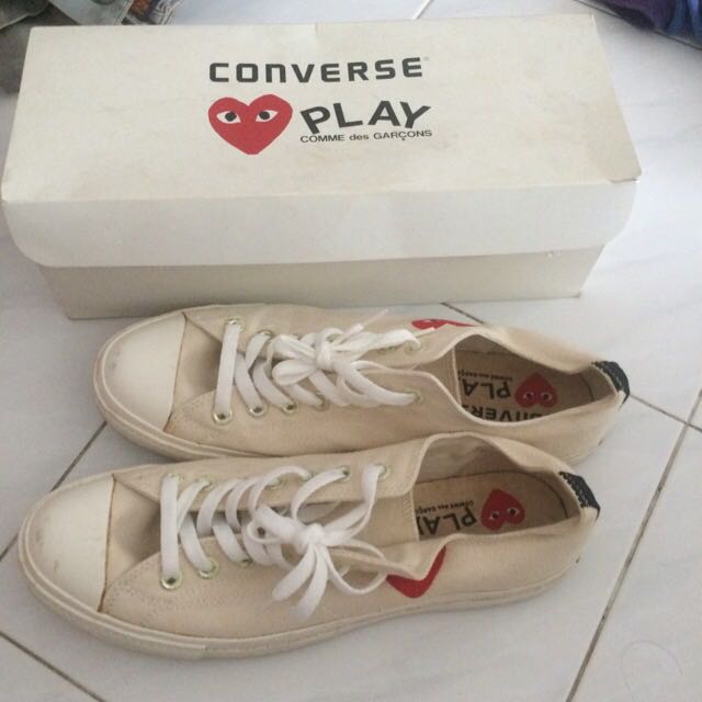Vintage CDG Converse Size 10.5 Men s Fashion Footwear Sneakers on Carousell