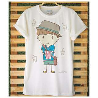 Movie Times Popcorn Boy & Soda Girl t-shirts