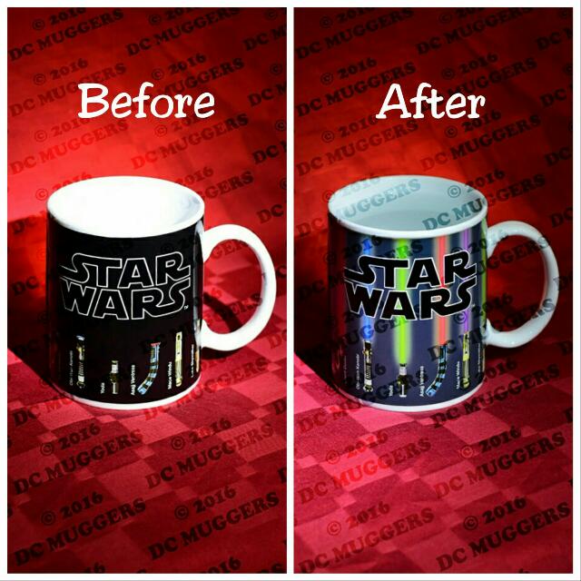 star wars lightsaber heat change mug