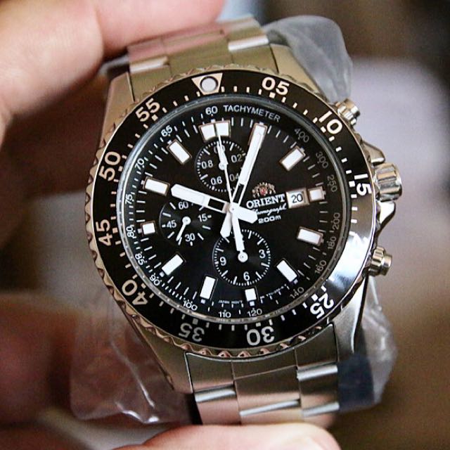 orient captain quartz sport chronograph