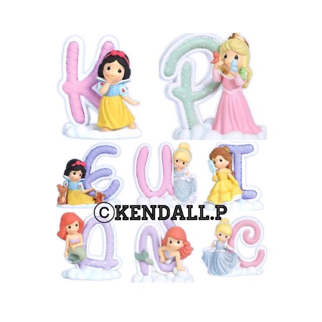 AUTHENTIC Precious Moments Disney Princess Alphabet Letters, Women's