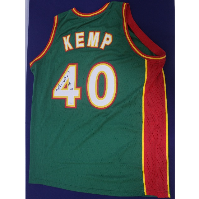 shawn kemp signed jersey