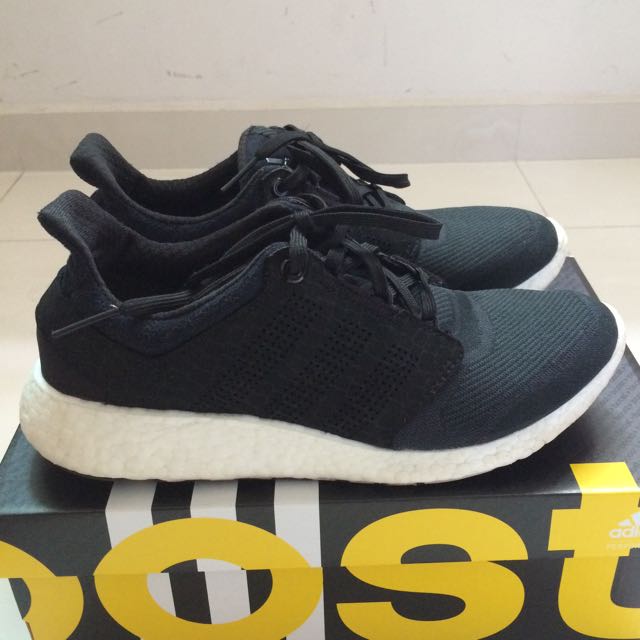 Adidas Pure Boost 2.0 Core Black, Women's Fashion on Carousell