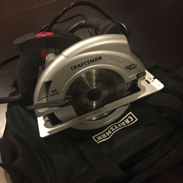 Craftsman 71/4 In. Circular Saw with Laser Trac Laser and LED Work