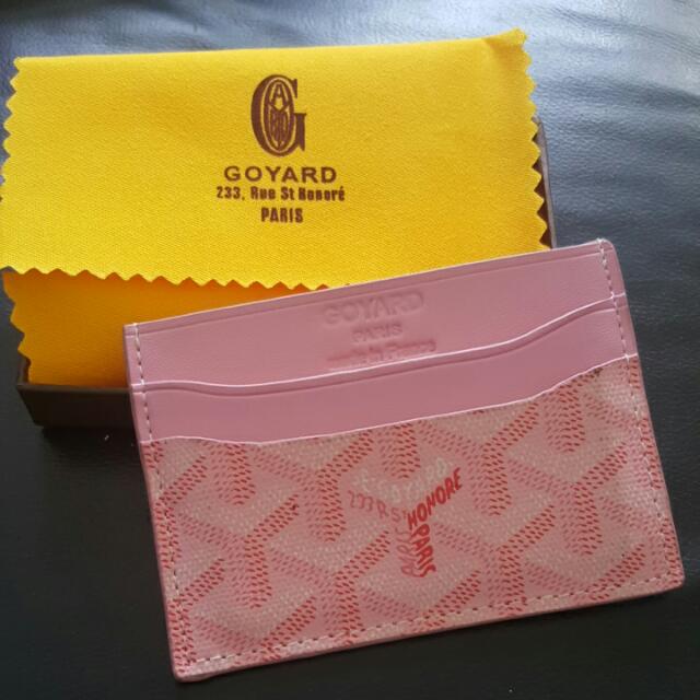 Goyard Pink Card Holder