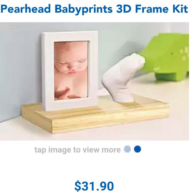 Pearhead Baby Prints 3d Frame Kit Babies Kids On Carousell