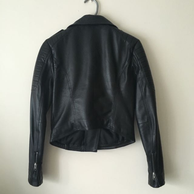Portmans Leather Jacket Size 8 Women s Fashion on Carousell