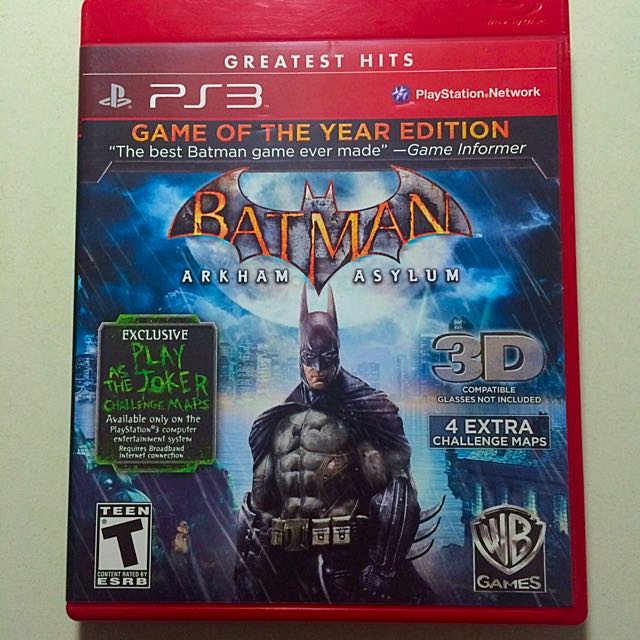 Ps3 蝙蝠俠阿卡漢療養院年度合輯版 美版英文 Batman Arkham Asylum 電玩 電玩遊戲在旋轉拍賣