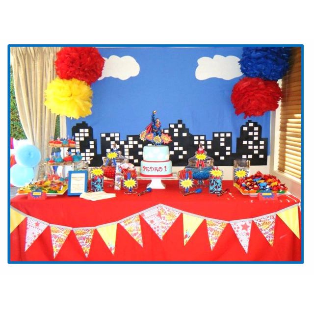 Super Heroes Superman Themed Birthday Party Party Supplies