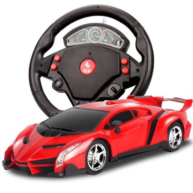ferrari remote control car with steering wheel