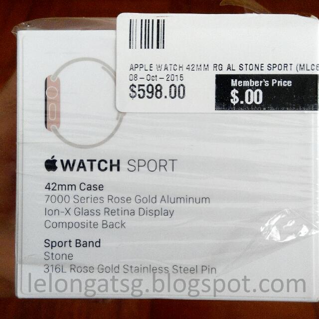 Apple Watch Sport 42mm Rose Gold. Read Description Health